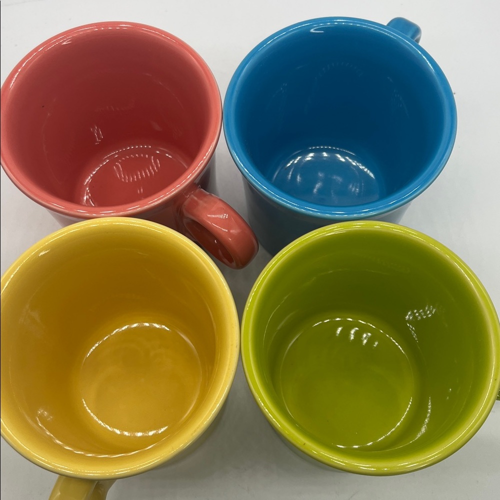 Fiesta USA Colorful Mug Set of 4 Never Used - Picture 6 of 6